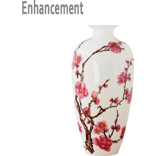 Jingdezhen antique china porcelain Classical Chinese Vase Kaolin Flower Vase Home Decor Handmade Plum Blossoms Vases