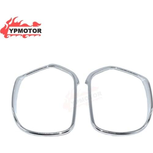 GL1800 01-17 Motorcycle Chrome ABS Rearview Trim Rear Mirror Accent Ring Fairing Cover Decal For Honda Goldwing GL1800 2001-2017