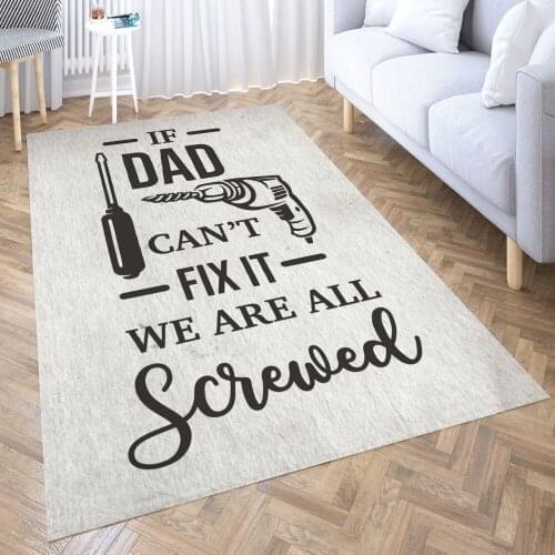 If dad cant Carpet for Living Room 3D Anime Cartoon Rug Gamer Teen Room Bedside Lounge Rug Kids Children Floor Mats