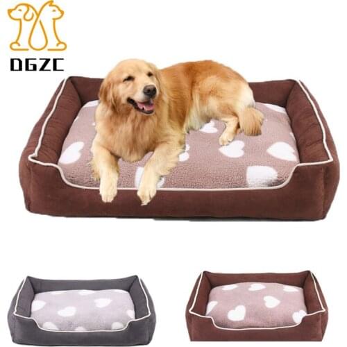 Dog Beds Mat Solf Fleece Cat Mat House Lounger Sofa Cushion for Large Dog Golden Bed Removable Cover Husky Kennel Pet Products