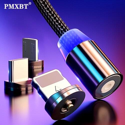 Magnetic USB Cable Micro USB Type C Fast Charging Magnet Charger Cable For iPhone 8 Huawei Samsung Mobile Phone Charge Cord Wire
