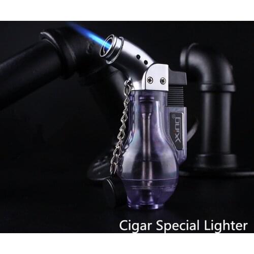 Mini Butane Jet Torch Cigarette Windproof Lighter Random Color Plastic Fire Ignition Burner NO GAS