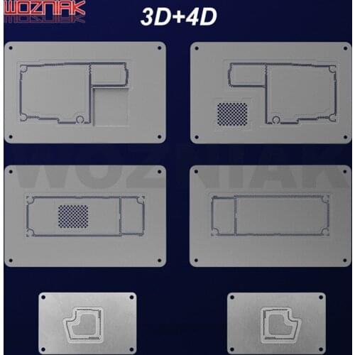 MECHANIC 3D 4D-11 PRO For iPhone 11/11 Pro/11 Pro Max 4D BGA Reballing Stencil Kit Motherboard Middle Layer Planting Tin