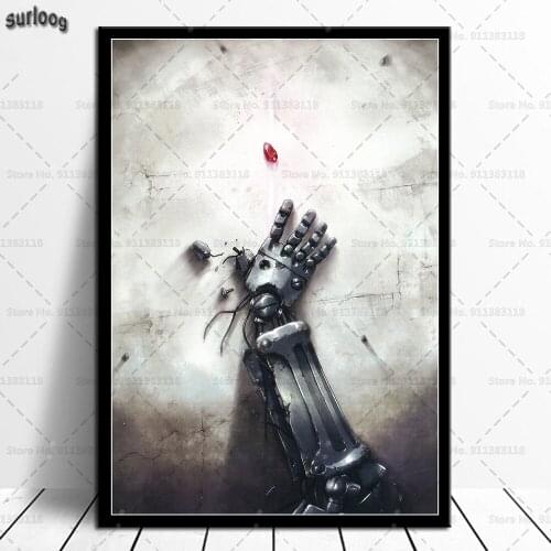 Wall Art Poster Fullmetal Alchemist Hot Classic Japan Anime Retro Pictures Prints Canvas Painting for Living Room Home Decor