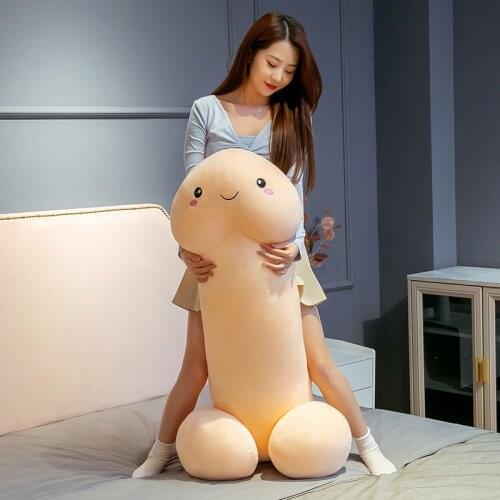 New and Strange Plush Toys With Long Penis Pillows Sensual Soft Toys Kawayi Plush Cushions Gifts for Girlfriends