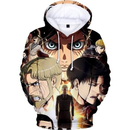 New Attack on Titan Hoodies Men 3D Sweatshirts Women Fashion Pullover Streetwear Clothes Winter Hoodie Male Tops Print Hoodies