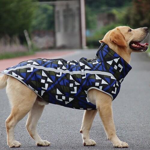 Autumn Winter Pet Dog Clothes Waterproof Big Dog Vest Jacket Cotton-Padded Clothes Soft Warm Jacket Coat For Small Large Dogs