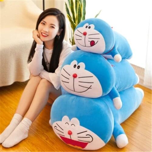 40-80cm Cute Cartoon Stand By Me Doraemon Plush Toys Stuffed Sofa Cushion Anime Doll Soft Cats Animal Pillow Kids Girls Gifts