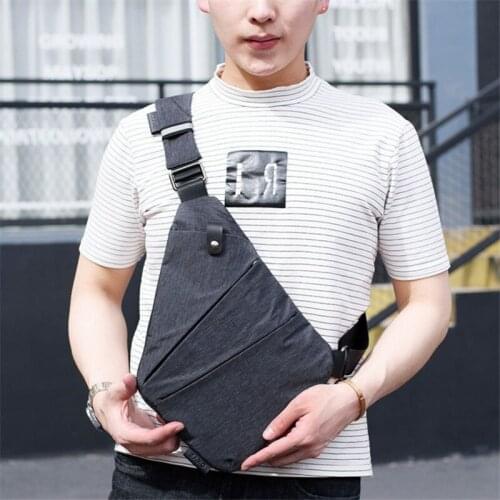 Hot 2020 New Casual Chest Bag Canvas light Anti-theft Message Bag Multifunctional Male Crossbody Bags Fashion Shoulder Bags