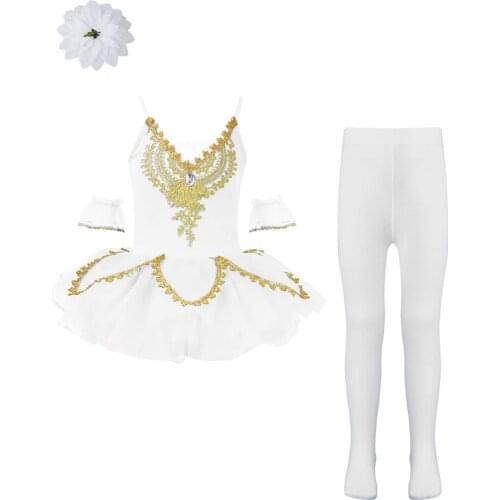 Professional White Ballet Tutu Costume Girls Children Ballerina Party Dress Kids Ballet Dress Dancewear Dance Dress For Girls