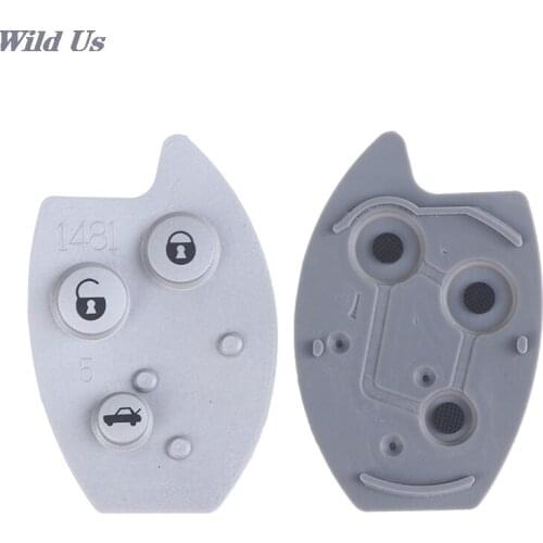 3 Buttons Replacement Rubber Pad Car Remote Key Fob Shell for Xsara C5 Key Cover