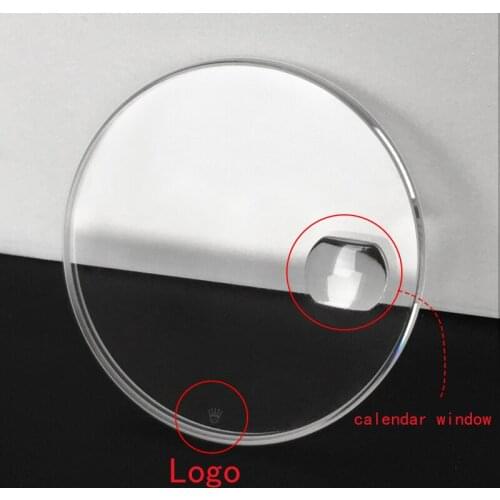 [Sapphire Crystal with Date+ Gasket] Watch Crystal High hardness Replacement glass For Rolex with logo parts 74033 179160