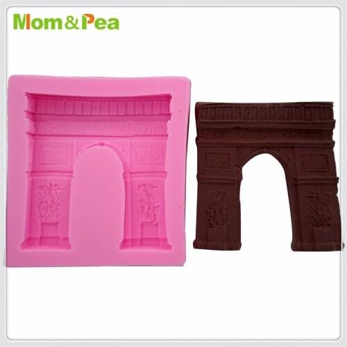 Mom&Pea MPA1851 Triumphal Arch Shaped Silicone Mold Cake Decoration Fondant Cake 3D Mold Food Grade