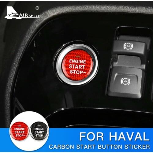 AIRSPEED for HAVAL H2 H2S H4 H6 H7 H8 H9 C50 N6 M6 F7 F7X WEY VV6 VV5 P8 Carbon Fibe Sticker Engine Start Button Ignition Device