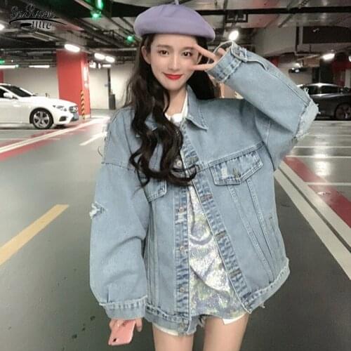 SURWENYUE Womens Denim Jackets