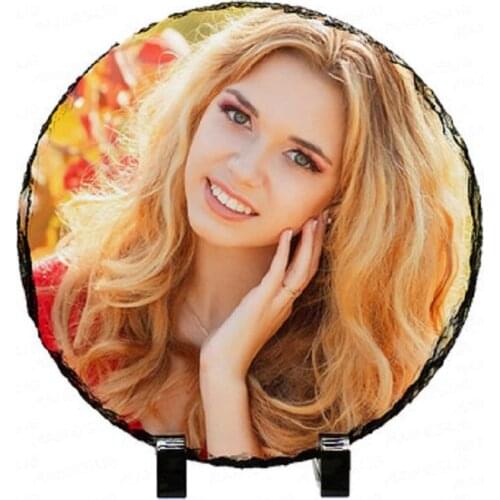 Heat transfer stone print manufacturers sell blank bright matte slate painting supplies / personalized custom litite prints