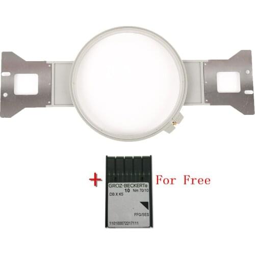 High Quality Grey color plastic hoop size 210mm round shape Total Length 495mm embroidery machine ZSK hoop