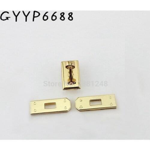 1set high quality Repair high end lock seat female package lock buckle twist bag hardware accessories platinum bag