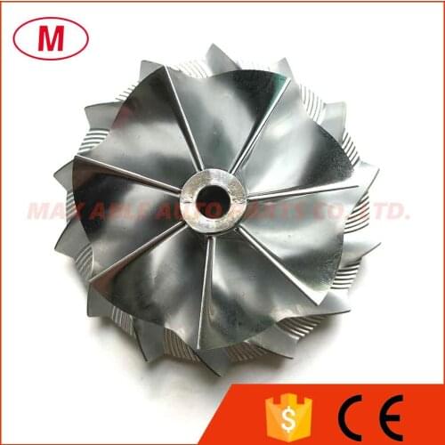 T04E 57.04/76.07mm 7+7 blades High Performance Turbo Billet compressor wheel/Aluminum 2618/Milling wheel for turbocharger CHRA