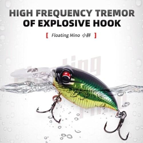 1 Pcs Fishing Lure Hard Mini Minnow Topwater Wobbler Hard Crankbait Fishing Accessories Fishing Tackle Artificial Bait