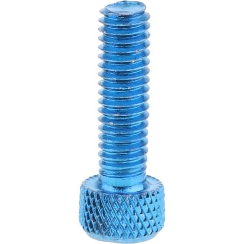 10pcs M6 Aluminum Hex Bolt Socket Cap Screws Head Blue M6 x 20mm