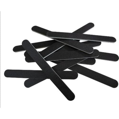 1000 pcs Black Nail Art Styling Tools Sanding Nail File Buffer For Salon Manicure UV Gel Polisher Nail Files Polish Tool