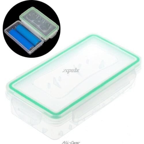 18650 Battery Holder Transparent Case Cover Hard Wear-resistant Battery Holder Storage Box Plastic Case Waterproof Case