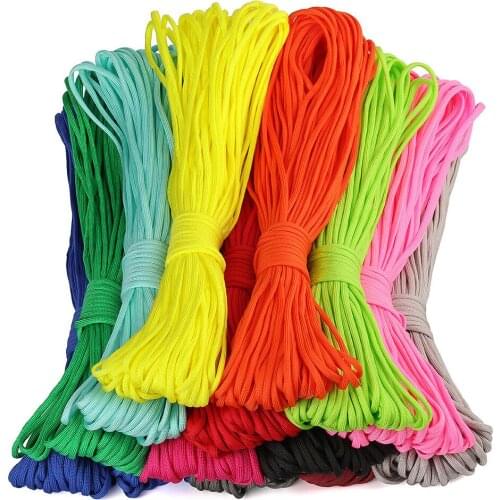 5Meters Dia.4mm 7 stand Cores Paracord for Survival Parachute Cord Lanyard Camping Climbing Camping Rope Hiking Clothesline