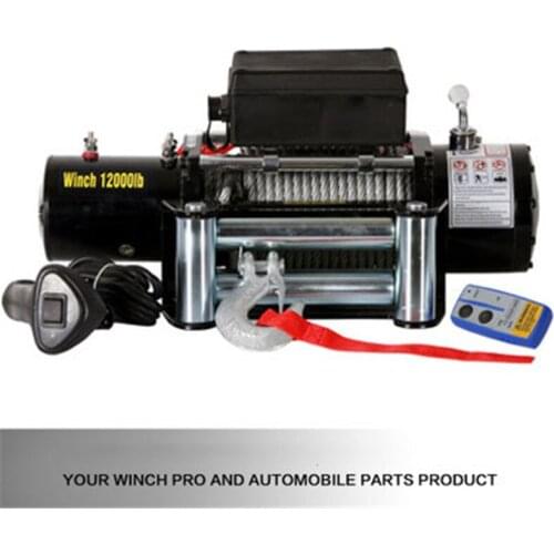 Vehicle Electric Winch Carry Tools Off-road Self-driving Self-rescue Winch Car Electric Winch 12000lbs 5.5 Tons