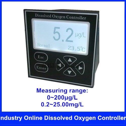 Free shipping Industry Online Dissolved Oxygen Controller Microscale Range:0~200ug/L 0.2~25.00mg/L