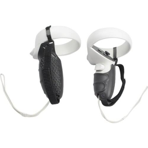 Sweat-proof Handle Sleeve For Oculus Quest 2 VR Headset Accessories Soft Silicone Protective Cover Anti-fall Wrist Strap Belt