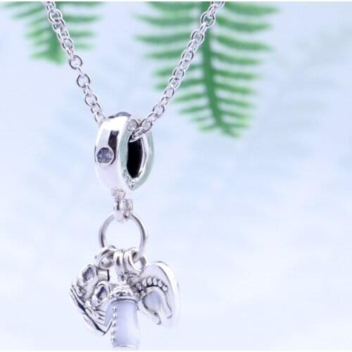 S925 Sterling Silver My Little Baby Pendant DIY Original Bracelet Necklace Women