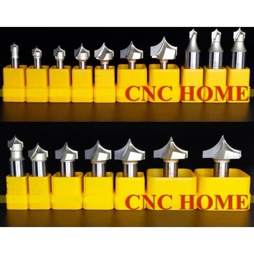 Arden Woodworing Needle Router Bits Carbide End Mill CNC Engraving Bit Wood Milling Cutter 1/4" & 1/2" Shank