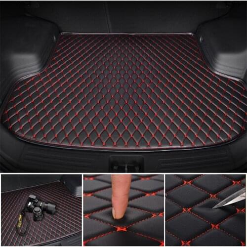 Car Trunk Mats For MITSUBISHI ASX 308 Eclipse cross Grandis Montero lancer evo Car Accessories Custom Cargo Liners