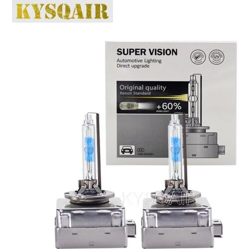 KYSQAIR 2PCS Premium 35W D1S 5500K HID Xenon Lamps 55W D2S 5500K Car Light Source Metal D3S D4S Car Headlight For Audi Toyota