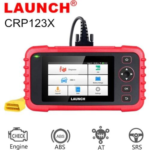 LAUNCH CRP123X 4 System Automotive Code Reader for Engine Transmission ABS SRS Diagnostics Tool