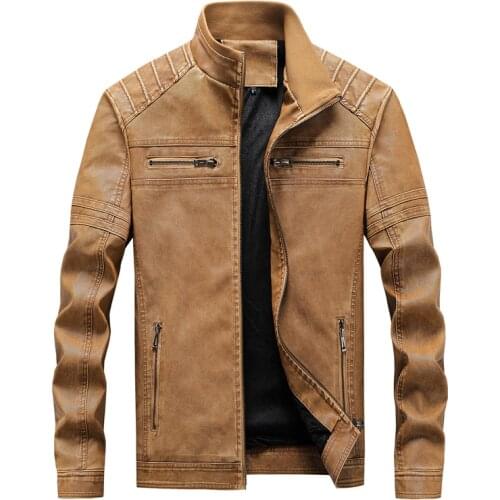 Pop autumn winter pilot leather PU bomber jacket men Pop military flight faux jacket Motorcycle male Leisure coat plus size hot