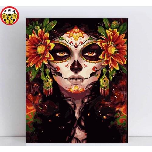 Painting by numbers art paint by number paintings Drawing a coloring numbering kit on the canvas