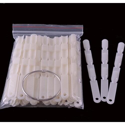 New 150Tips 3 Knots Nail Art Display Board Nails With Ring Salon Tool Makeup Chart Color Sample Practice Fan Nail Polish Display