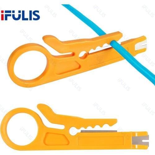 Wire stripper Network stripping knife RJ45 Cat5 Cable Tool Mini yellow Portable Decrustation Electrical Straight