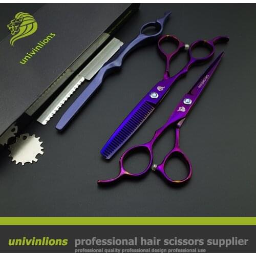 6" left handed barber scissors professional hair cutting shears left handed scissors hairdresser razor lefty scissors salon hair