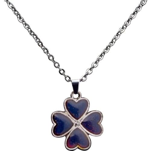 JUCHAO Gothic Mood Necklaces Heart Pendant Necklace Stainless Steel Chain Jewelry Necklace for Women Punk Jewellery