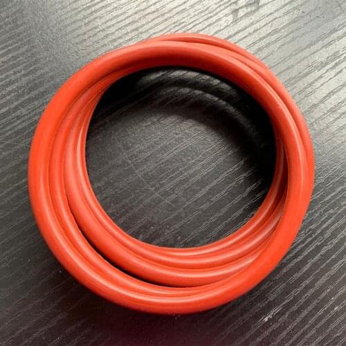 Custom CS 20mm VMQ O Ring Washer Silicone Sealing Gaskets Spacer OD 240MM Red