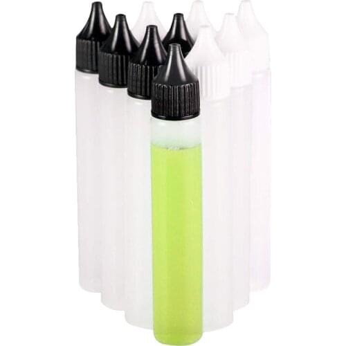 7pcs 30ml Empty Bottle E Liquid Bottle Pen Style Eye drop Bottle Pen Style Plastic Needle Bottle free shipping