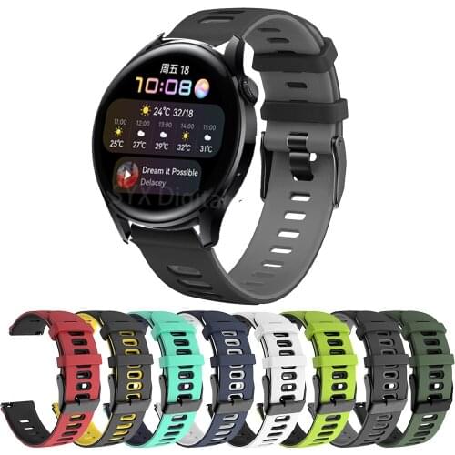 22mm strap For Huawei watch 3/ GT2 Pro smartwatch Replacement wristband For Huawei watch GT 42mm 46mm sport Silicone watch band