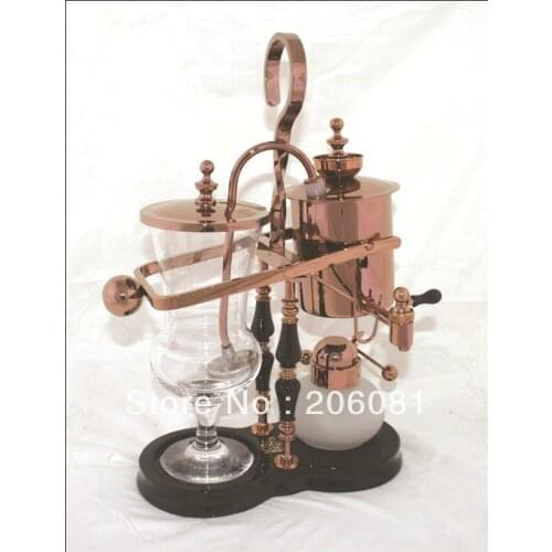 Luxury Rose Gold Balancing roayl syphon coffee maker/Siphon coffee maker /Tea pot with top quality ,perfect chrsitmas gift