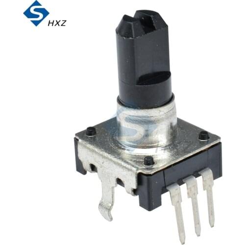 Rotary Encoder Audio Digital Potentiometer 5mm Handle DC 5V 10mA 360 Degree Angle 20 Pulse for PIC Or Microcontroller