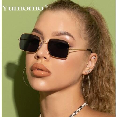 Retro Classic Square Sunglasses Women 2021 Fashion Brand Designer Sun Glasses Alloy Frame Vintage Eyewear UV400 Unisex Shades