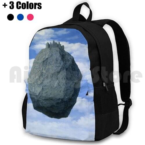The Castle Of The Pyrenees ( Le Chateau De Pyrenees )-Rene Magritte Outdoor Hiking Backpack Waterproof Camping Travel The