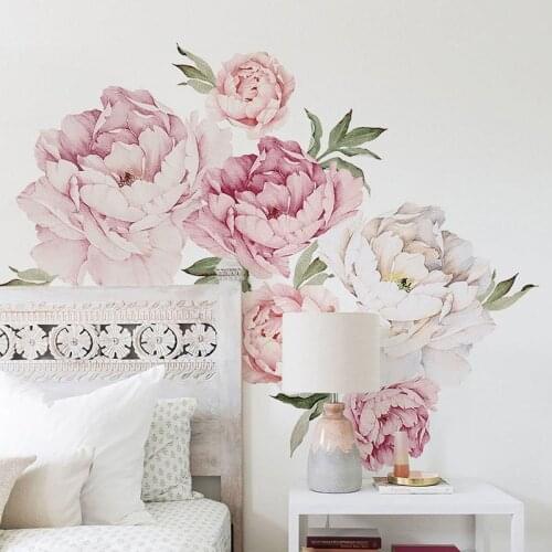 Vinyl Wall Stickers Flowers Living Room Decoration Peony Sticker For Wall Decals For Kids Rooms Flower Of Life Wall Sticker
